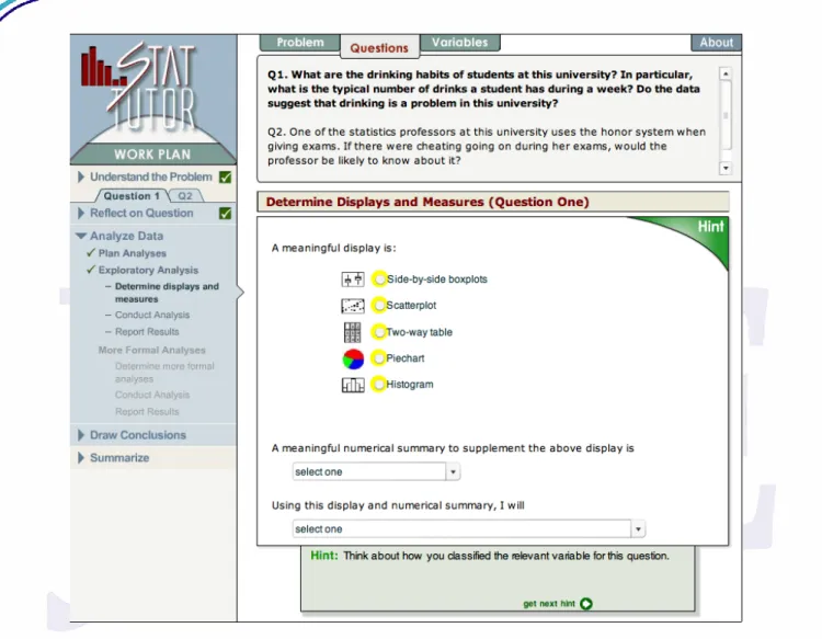 Figure 4. StatTutor  (click here for a quicktime movie demonstration)