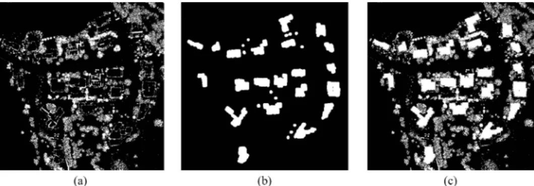 Figure 8. DTM for the Utah-5 DSM test data. (a) True DTM. (b) Generated DTM.