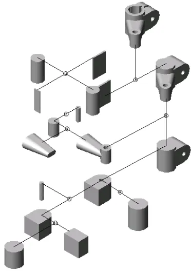 Figure 1CSG Tree using Boolean Operation for AutoCAD 2004