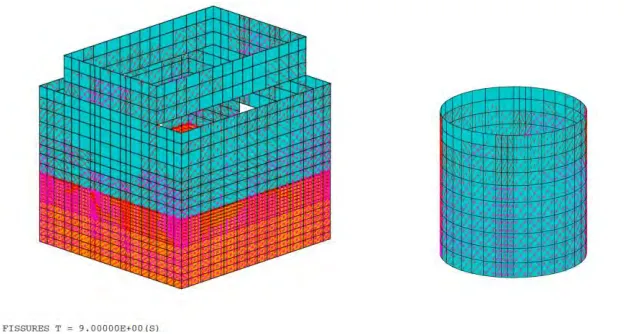 Figure 13. Generalized concrete cracking for 6xNCOE 