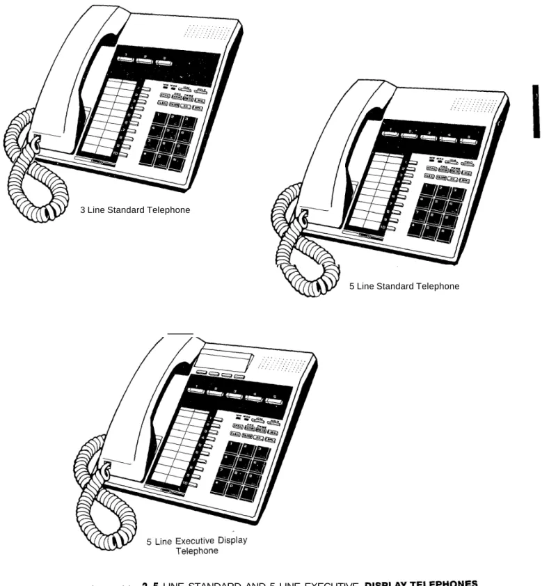 Figure l-l  LINE STANDARD AND 5 LINE EXECUTIVE 