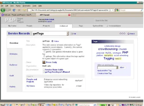 Figure 2: Service Profile Page  