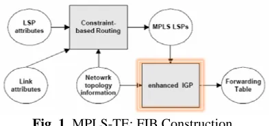 Fig. 1. MPLS-TE: FIB Construction 