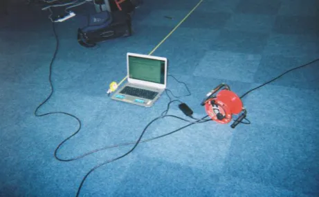Fig 3: RFID Tag placed onto the Wireless Laptop  