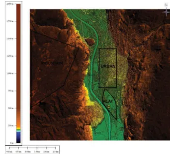 Figure 1: Pl´eiades-HR1 image Corner Longitude ( ◦ ) Latitude ( ◦ ) Upper Left 9.9995836 50.0004170 Lower Left 9.9995836 44.9995837 Upper Right 15.0004170 50.0004170 Lower Right 15.0004170 44.9995837 Table 1: Geographic coordinates of SRTM tile corners ver