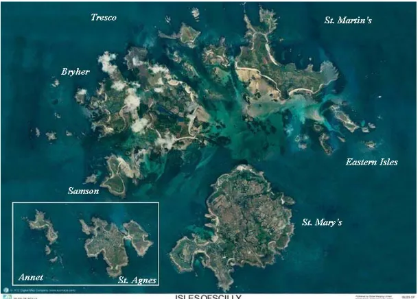 Figure 4. Isles of Scilly (satellite image). 28