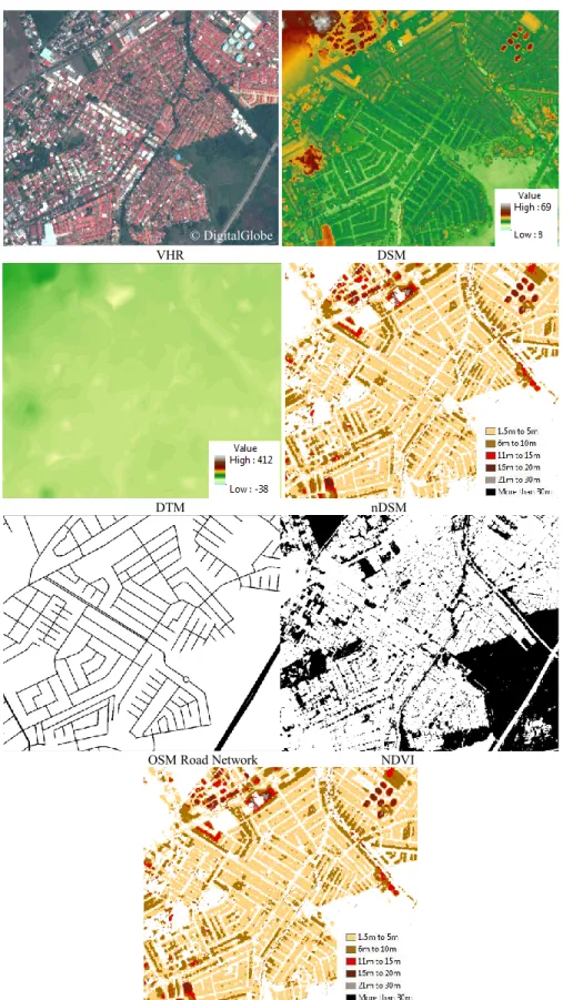 Figure 26: Automatic building height extraction in Panama City from stereo images. 