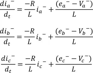 Figure 3-9 illustrates the instantaneous negative sequence STATCOM bus (    and inverter 