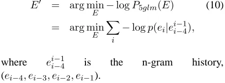 Table 1: Translation results with phrase combinationand pruning.