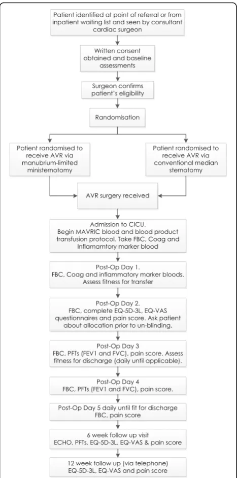 Fig. 3 Flow chart of the patient pathway for the MAVRIC trial