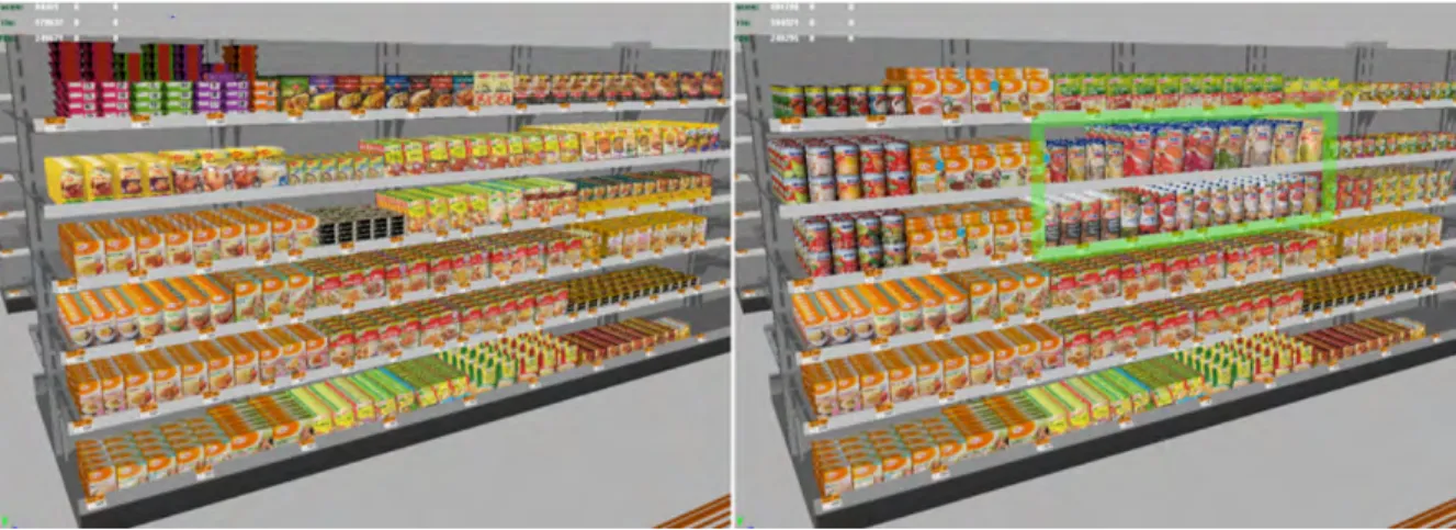 Figure 2: The computer-rendered supermarket of H¨ uhn et al. [10]