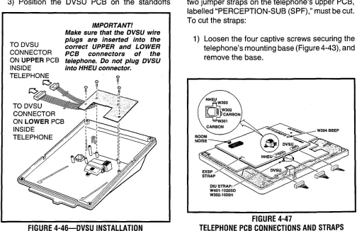 FIGURE 4-47 TELEPHONEPCBCONNECTIONSANDSTRAPS 