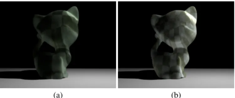Fig. 6. A preview scene of our integration plugin in the Blender 3D Modeling Tool. Chessboard (4 × 4) material was represented in this rendering.