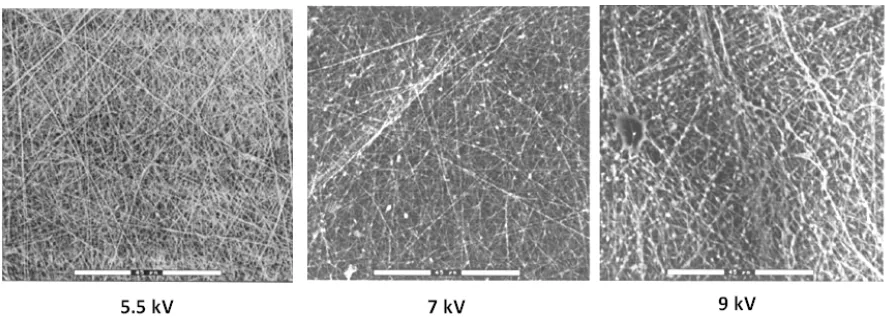 Figure 2.11: Bead formation at higher voltage 37 