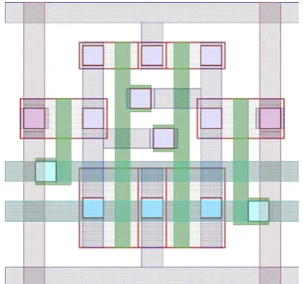 Fig. 5. Schematic of a 6T SRAM cell with dual word line and a single bit line    