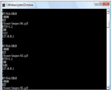 Figure 1.  Extracting the Access Log File   The above figure demonstrates extracting the access log file and  dividing it into readable format to analyze the log file