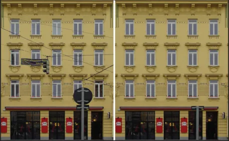 Figure 1.17: Result of propagating found repetitive structure for image restoration, as shown in Musialski et al