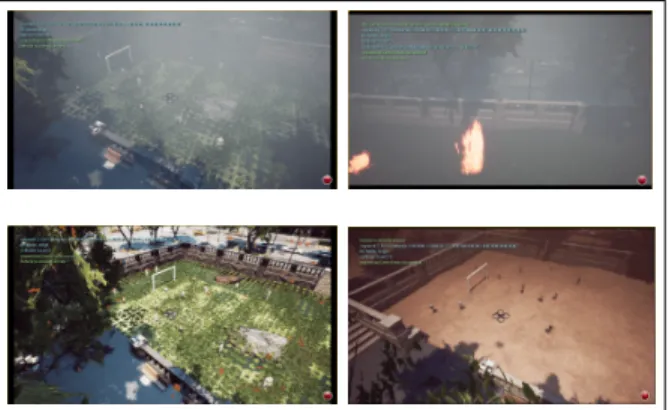 Fig. 13. Images sampled from the modified Downtown simulated environments for fine-tuning and meta-learning