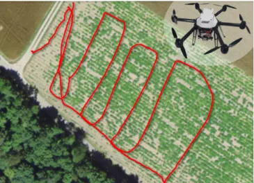 Fig. 1: The top view of the environment where the experiments presented in this paper were carried out