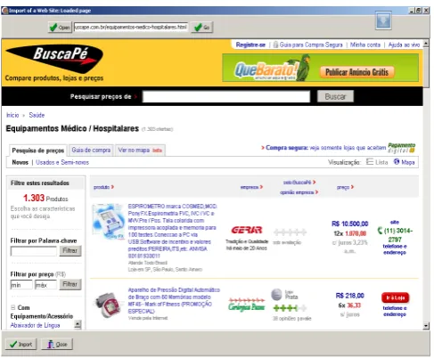 Table I is a sample within a field of shopping online that 