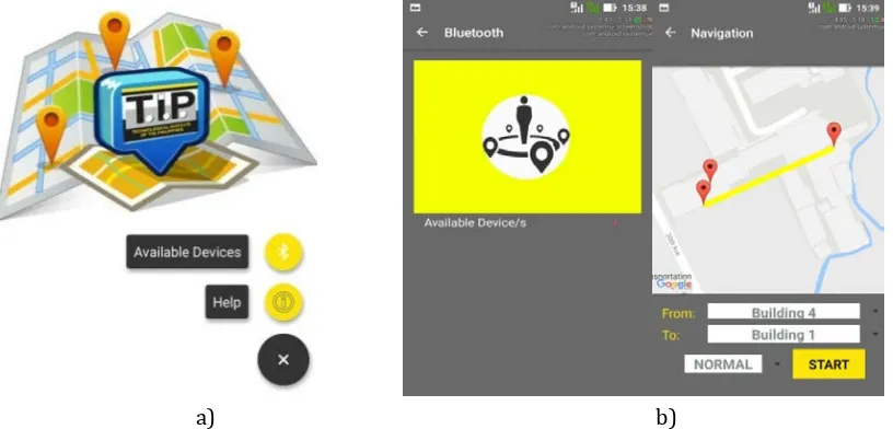 Fig. 7a shows “the around me” feature of the mobile application. Nearby enabled Bluetooth devices may be visible to the user to see people within certain range (Bluetooth)