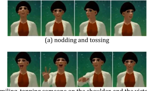 Fig. 4. Partial processed facial expression images of learner. 