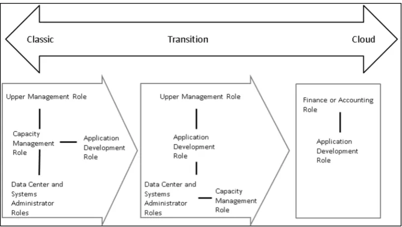 Fig. 3. The observed role relationships in IT capacity-management processes. 
