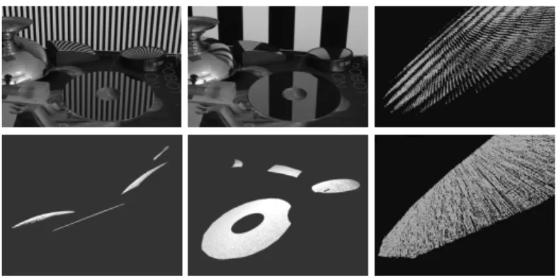 Fig. 3: Validation Setup and Results. The top row shows two of the images used for the reconstruction