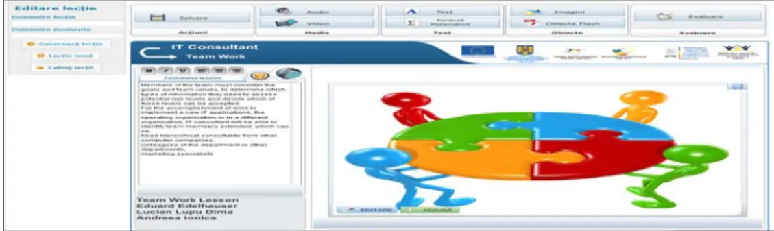 Figure 7. AeL Editor (moment.php) in EduIntegrator 