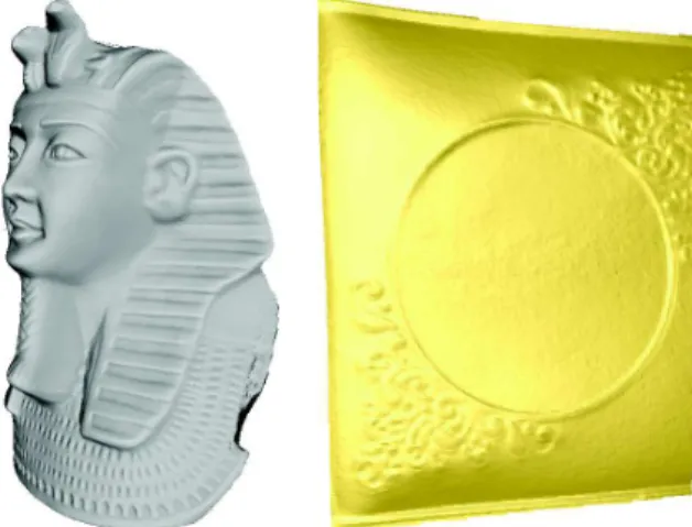 Figure 2. Results of our algorithm on two real-world objects with different reflectance properties, presented in Figure 1
