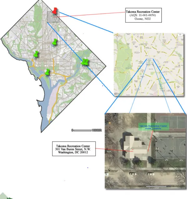 Figure 3-4: Takoma Recreation Center Site Locator Maps 