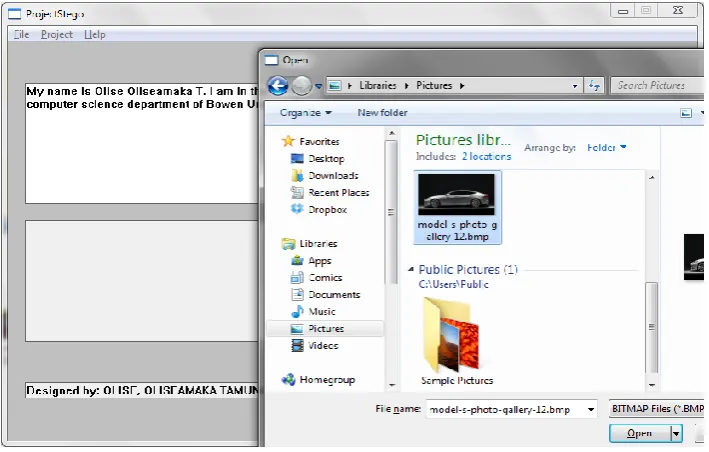 Fig 3: Program startup
