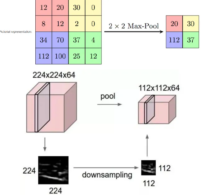Figure 5. Down-sampling using Max Pooling  Source: Adapted from [17]  