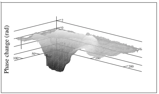 Figure 8: The 3D image of the phase change  