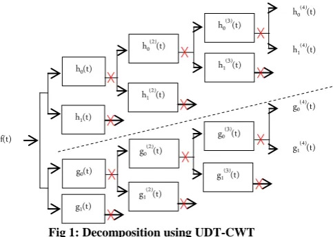 Fig 1: Decomposition using UDT-CWT  