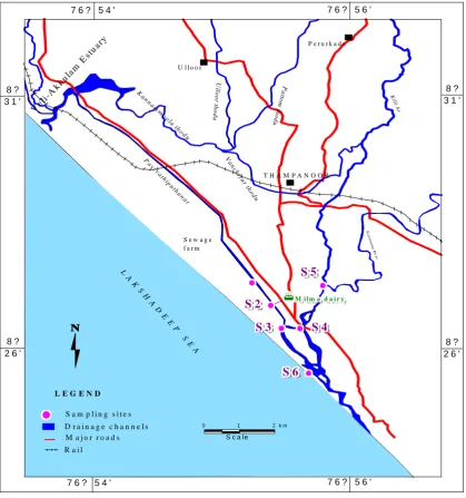 Fig. 1 Map showing the study area 