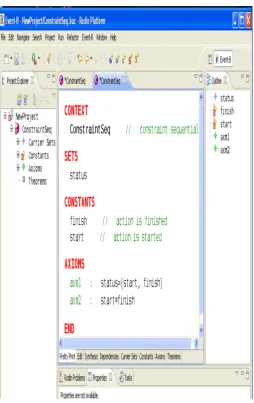 Fig. 6 A context of sequential constraint 
