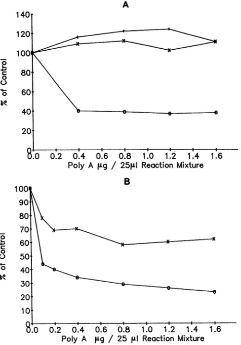 Fig. SB.polypeptideHeLaIt can be seen that the extent of inhibition of synthesis by m7GTP is two times higher with than with VV when these polypeptides are synthe-