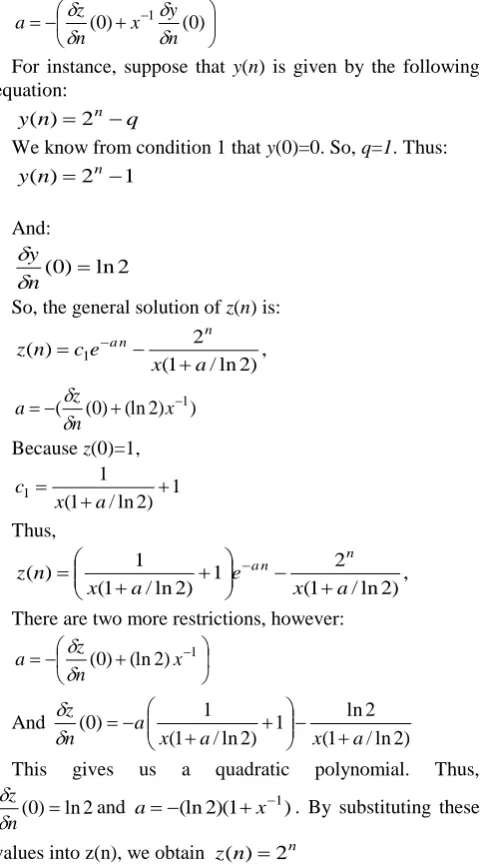 Table 2: Examples of iterators of common functions  f(x) h(x) 