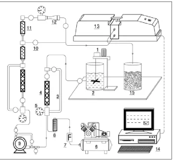 Figure 1: Schematic diagram of Nano-bubble Generator System and Laser Particle Size Analyzer (LPSA) for nano-bubble size measurement
