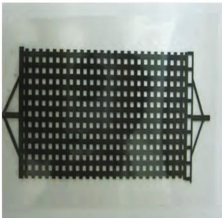 Figure 3: The printed pattern on the mask