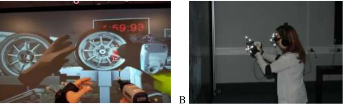 Figure  13.  View  during  the  task.  The  simulation  view  from  a  participants’ 