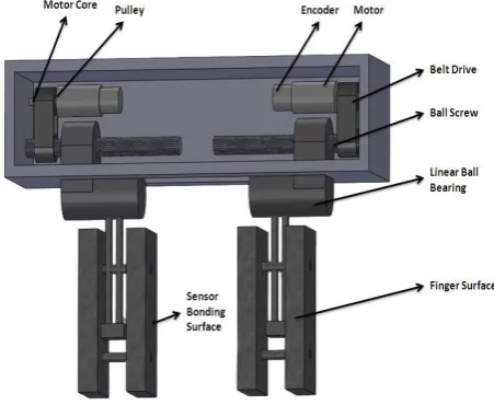 Fig. 4. Cross-sectional view of the gripping system. 
