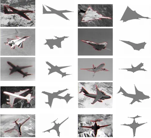 Figure 4.17: Each airplane is captured by a handful of vertices.