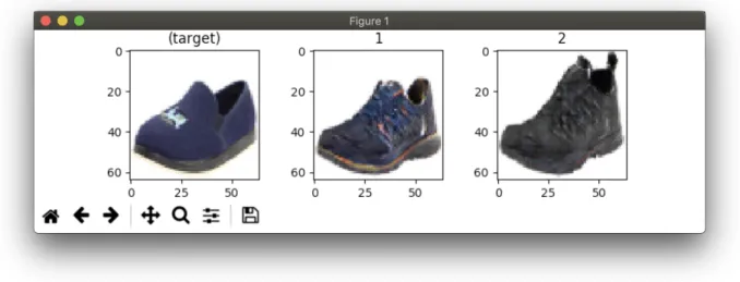 Figure 8: The search experiment UI showing the target image and two options.