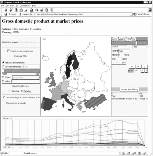 Fig. 4. Analysis of change of the gross domestic product in European countries. The map  shows relative differences between the years 1993 and 1992