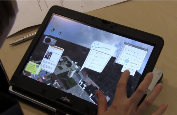 Figure 1 Service Fusion used on a tablet like device.
