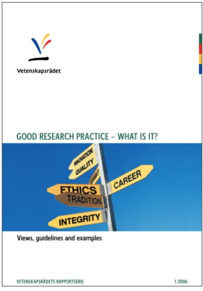 Figure 9. Good Research Practice – what is it? Views, Guidelines and Examples.