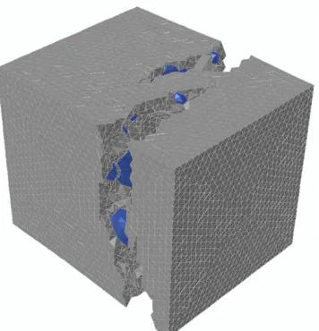 Fig. 7. Failure of concrete under tension 