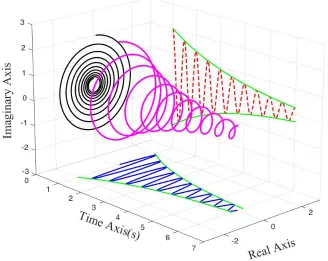 Figure 1.4. Three-dimensional representation of analytic signal. 